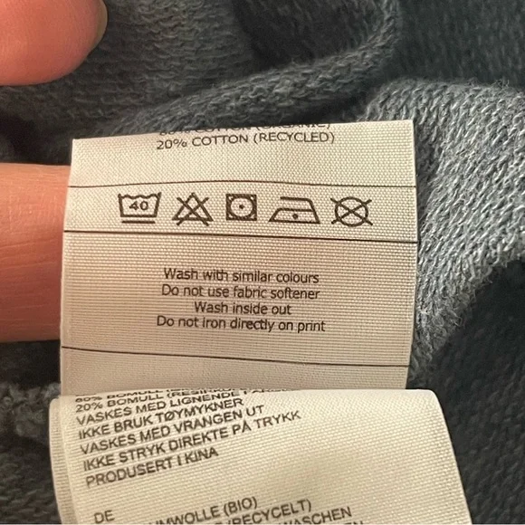 Bergans of Norway Blue/Grey Unisex Organic Cotton Olso Urban Sweatshirt (M) - Picture 16 of 16